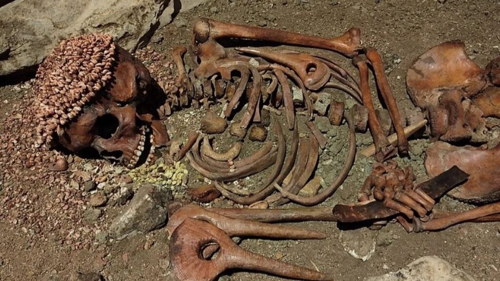 Gravettian burial of Il Principe at Arene Candide Cave in northern Italy