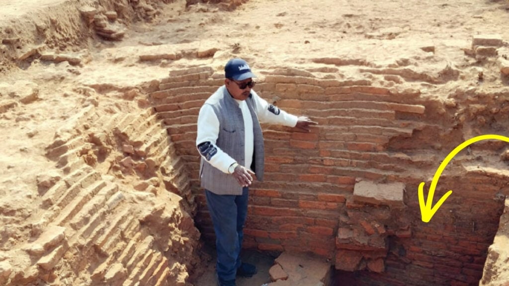 Square Palace with natural water source