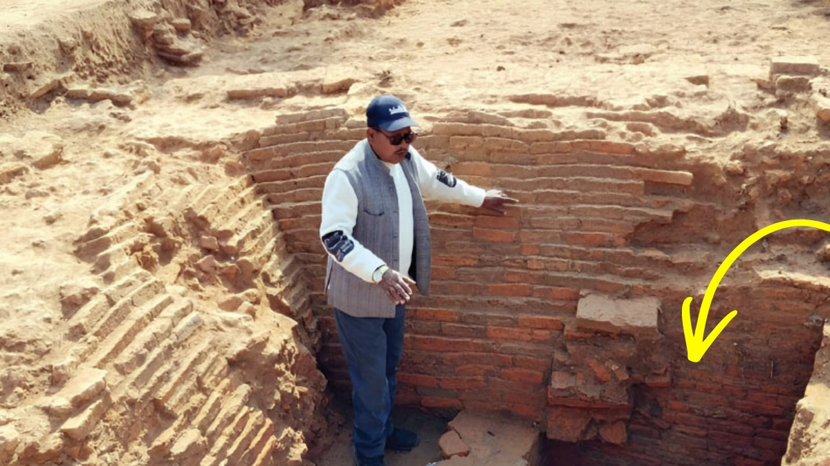 Square Palace with natural water source