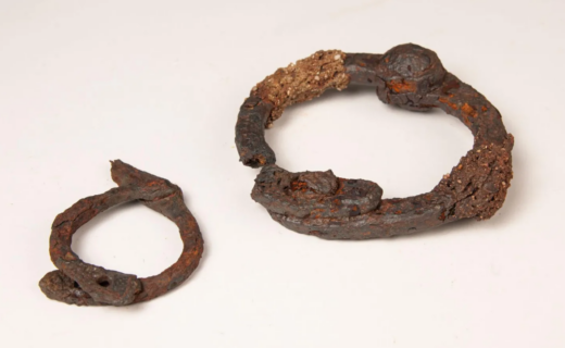 Archaeologists discover 'extremely rare' 2,300-year-old iron shackles highlighting ancient slave trade