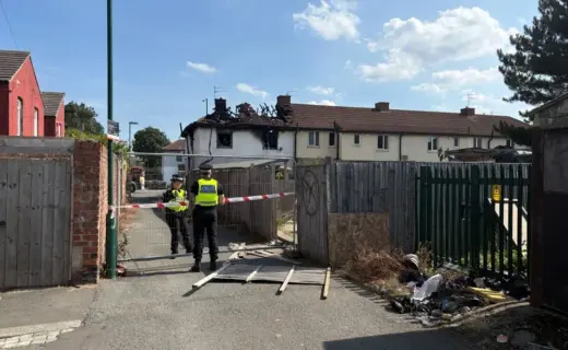 Two arrested in murder probe after two people died in house fire near fatal A66 crash