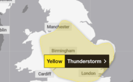 Met Office issues major 19-hour thunderstorm warning covering EIGHT UK regions