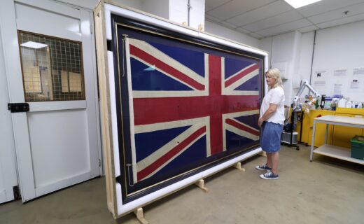 Battle of Trafalgar flag will now stay in UK after Britons raise £450k to buy historic item