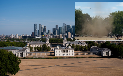 'Dust devil' tornado ploughs through London sending terrified Britons fleeing