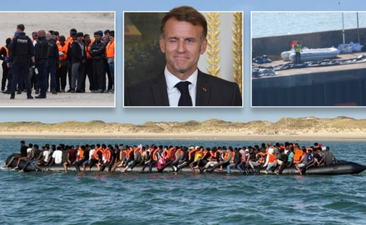 France admits there's 'no limit' to mega-dinghy migrants while French police stand and watch boats launch
