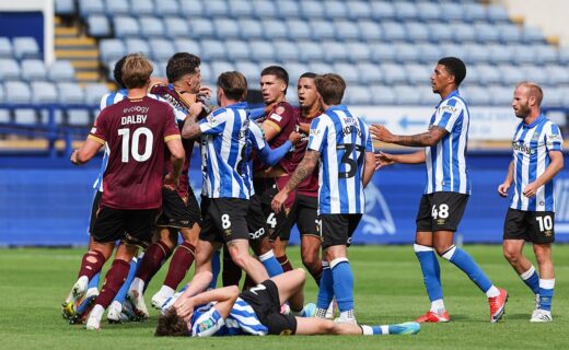 Ex-Chelsea academy player sent off for EFL side after punching opponent in League Cup