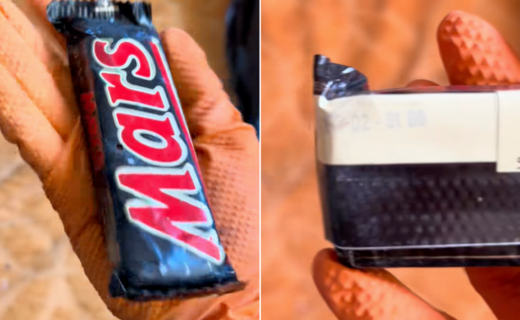 Mars bar from 1991 found during house clearance shows effect of 'shrinkflation' as chocolate is over 20g smaller now