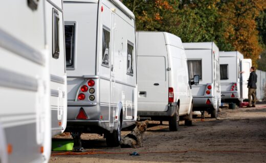 Two arrested after man shot dead at traveller site in 'incredibly serious incident'