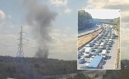 M25 shut after huge warehouse fire causes 'secondary explosions' and smoke to cover carriageway