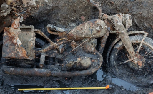 Nazi soldiers emerge from riverbed after lying hidden for more than 80 years