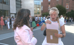 WATCH: A-Level student shocked as she opens her results live on GB News