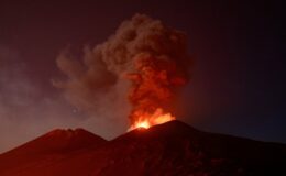 Huge volcanic eruption causes flight cancellations at popular British holiday hotspot