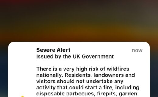 Panic as sirens blare from phones across England without warning amid 'severe' wildfire alert