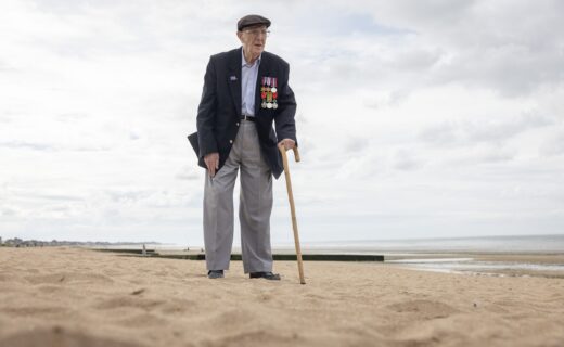 One of Britain's last remaining D-Day veterans honoured with special party ahead of VJ Day
