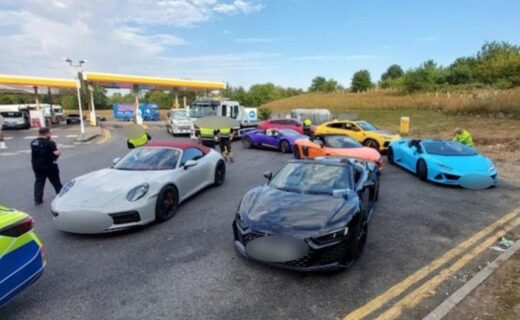 Police seize 13 Audi, Porsche and Ferrari supercars after being caught driving dangerously