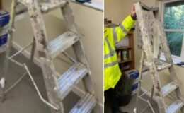 Council fined £6,000 after worker breaks ribs and collarbone when ladder gave way beneath him