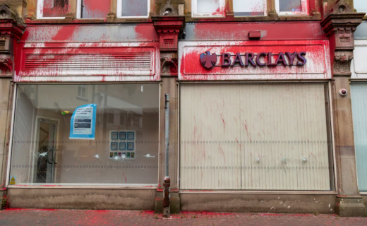 Palestine Action activists who vandalised Barclays branch will not be sentenced as terrorists