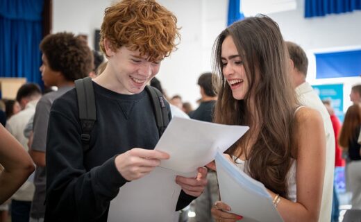 Top GCSE grades rise again as boys close gender gap to narrowest on record