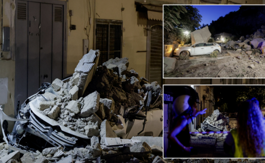 Italy rocked by devastating earthquake as eight injured and cars crushed