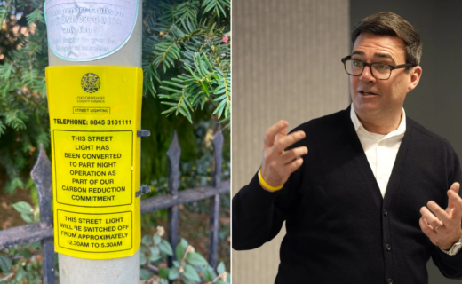 Council SWITCHES OFF street lights in village where Andy Burnham will place 1,250 male asylum seekers to save planet