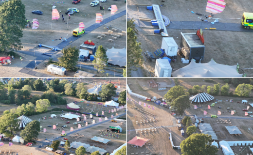 Shocking pictures reveal massive damage at Christian festival where one man died and six others were injured