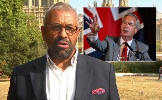 James Cleverly rejects claims he is ‘running scared’ of Reform with London mayor bid as he brands Nigel Farage a ‘toddler’