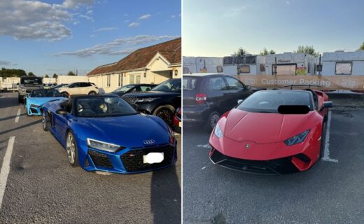 Supercars seized by police after 'wedding convoy' spotted driving dangerously on M4 and M5