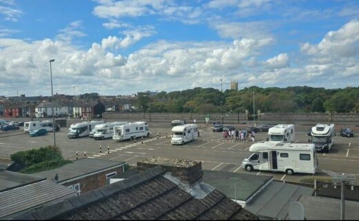 Travellers return to popular beach car park for second time as council launches bid to move them on