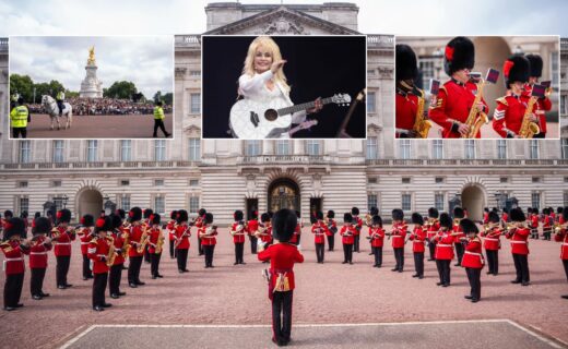 King's Guards play emotional tribute to Dolly Parton during Changing of the Guards