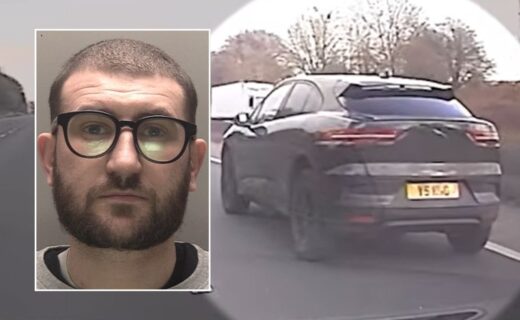 Driver jailed after lying about 'malfunctioning' electric Jaguar on motorway despite being in full control