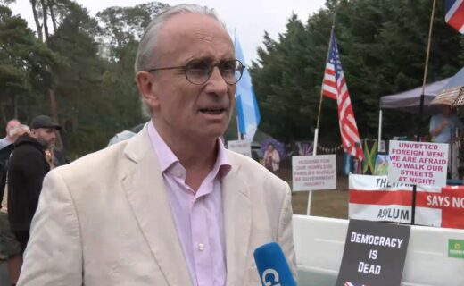 'Totally unacceptable!' Council leader joins furious locals in protest against 1,250 migrants being moved into RAF Barnham
