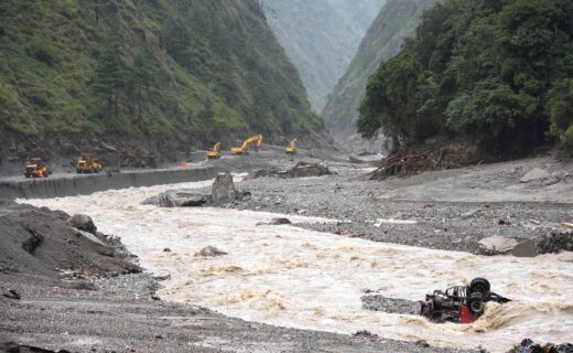 Nepal rescue operations suspended after glacial debris lake overflows amid fears of second flood
