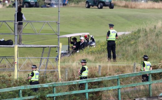 Seven people charged with vandalism at Donald Trump's Scotland golf course accused of having 'terrorist connection'