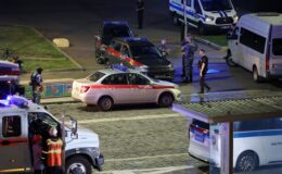 Three people dead and 15 injured after explosion rips through Moscow restaurant 'hired out for Commander-in-Chief's birthday'
