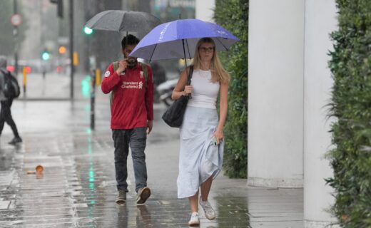 Britons set for brief respite from heatwave as thunderstorms to blow heat away