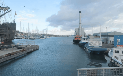 Four people pulled from East Sussex harbour after 'getting into difficulty' as police close off scene