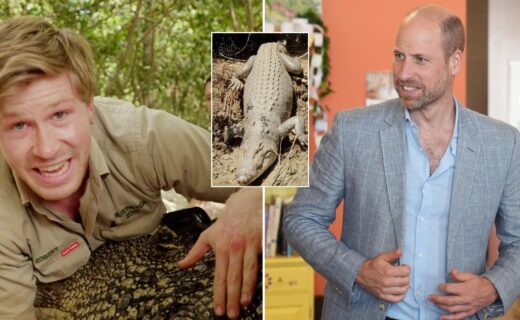 Prince William has crocodile named after him by Robert Irwin in recognition of Earthshot Prize
