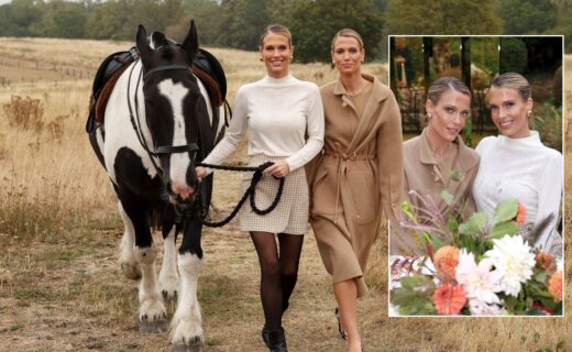 Lady Amelia and Lady Eliza Spencer stun in autumnal fashion event