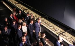 Bayeux Tapestry TORN on journey to Britain as France's culture minister gives update on priceless artwork