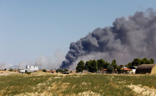 Two pilots die after fighter jet crashes and erupts into fireball at air show in Greece