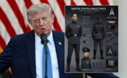 Donald Trump unveils United States Space Force uniform inspired by Star Wars
