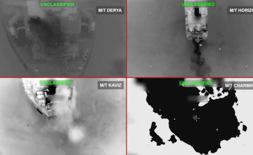 US sinks five Iranian oil tankers after Tehran launches ballistic missiles at Americans