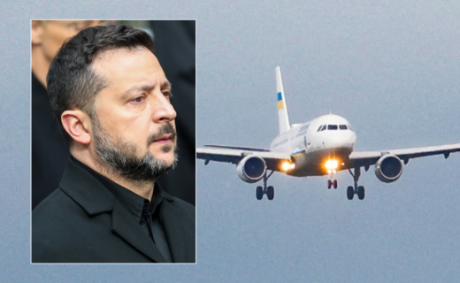 Volodymyr Zelensky’s plane ‘almost hit by drone’ while leaving Moldova