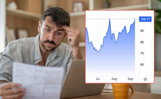 Oil rises above $100 a barrel for first time since July as fears grow over another 'inflationary spiral'
