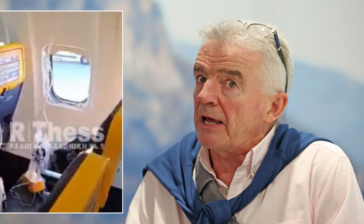 Ryanair CEO slams 'delusional' man who said he was sucked out of plane window