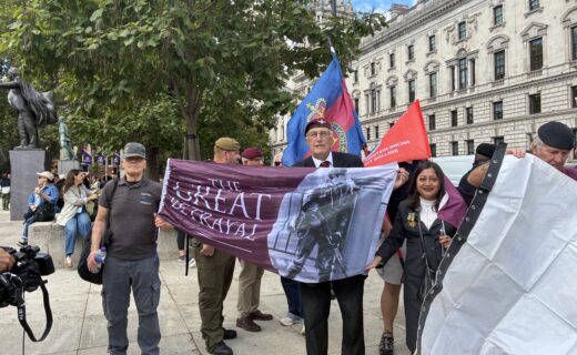 ‘They HATE us!’ Troubles veterans descend on London to issue Labour warning over ‘witch-hunt’