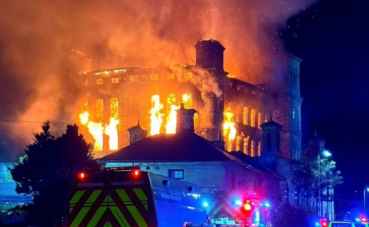 Huge fire tears through historic mill featured in Downton Abbey and Peaky Blinders