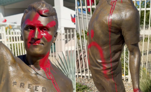 Charlie Kirk statue targeted in 'diabolical' attack just days after being unveiled