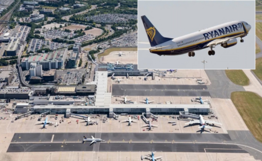 Ryanair flight bound for Africa lands 1,482 miles away... in Birmingham