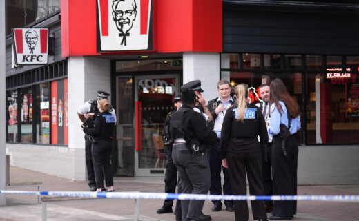 Schoolboy, 14, charged over London KFC 'machete fight' that left four with stab wounds